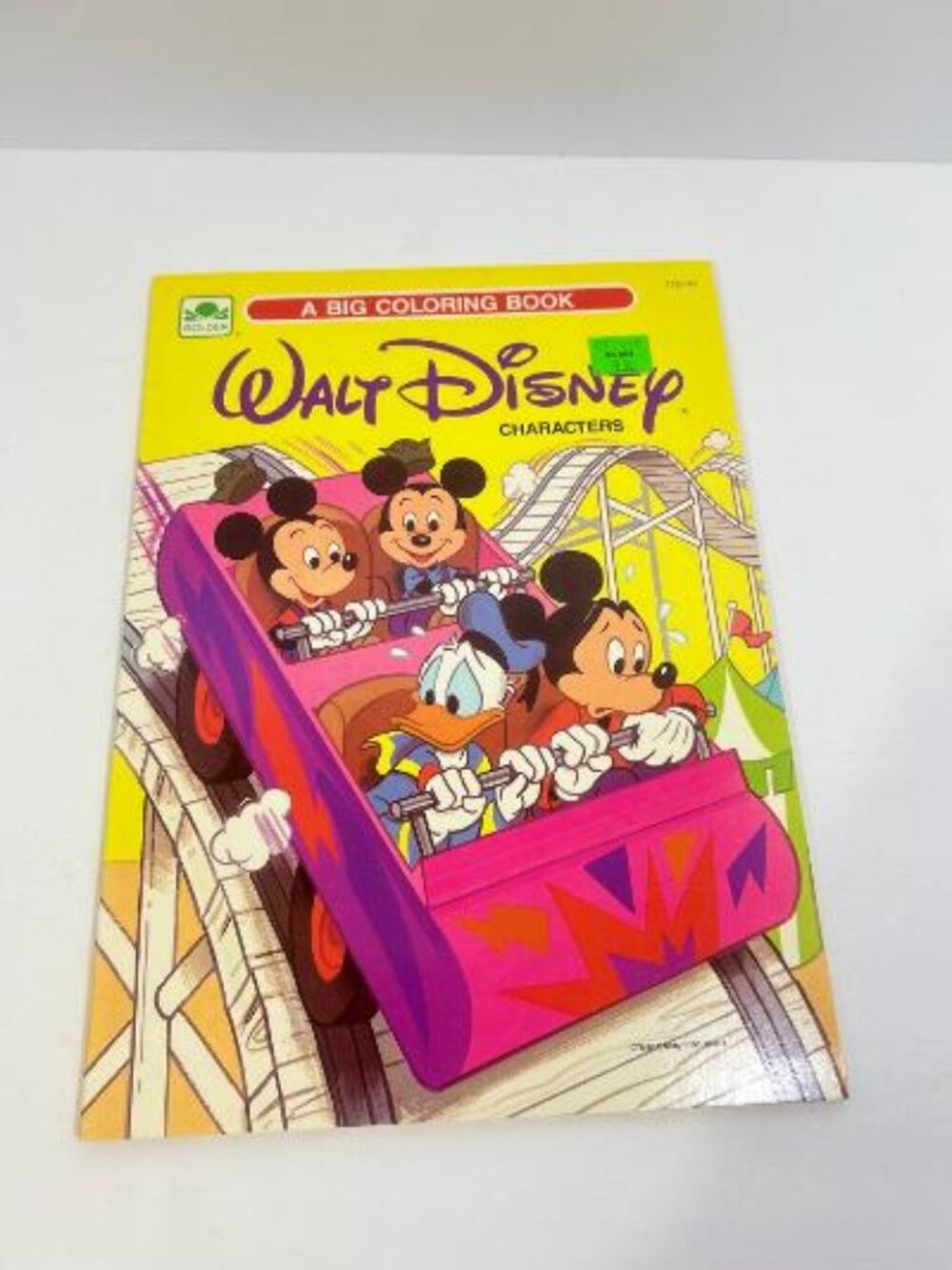 1985 Golden A Big Coloring Book Walt Disney Characters Unused Vintage 80's